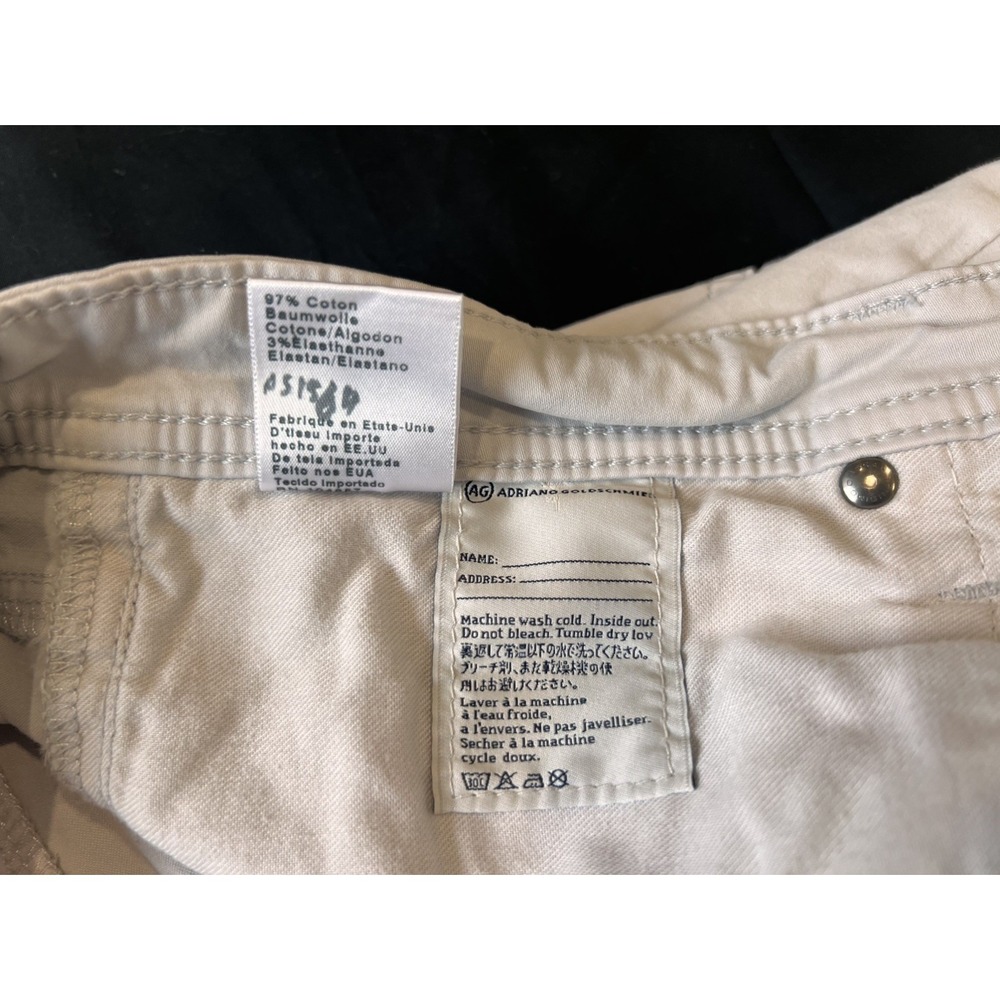 Adriano Goldschmied The Graduate Tailored Leg Khaki Cotton Chino 34x34(28) - Picture 5 of 11